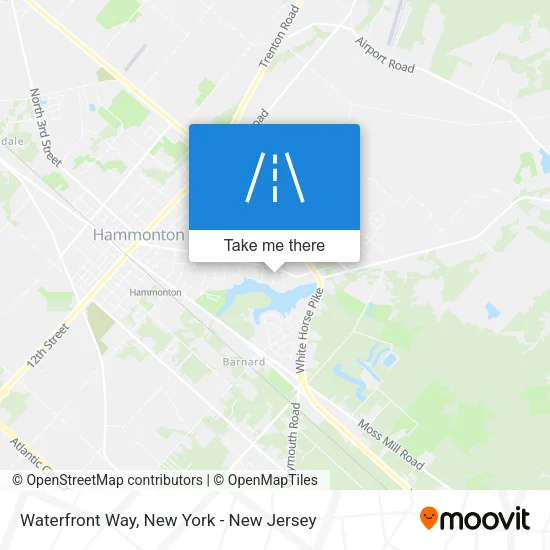 Waterfront Way map