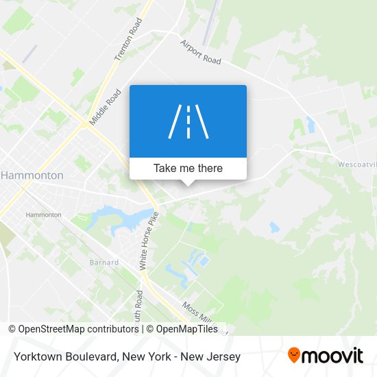 Mapa de Yorktown Boulevard
