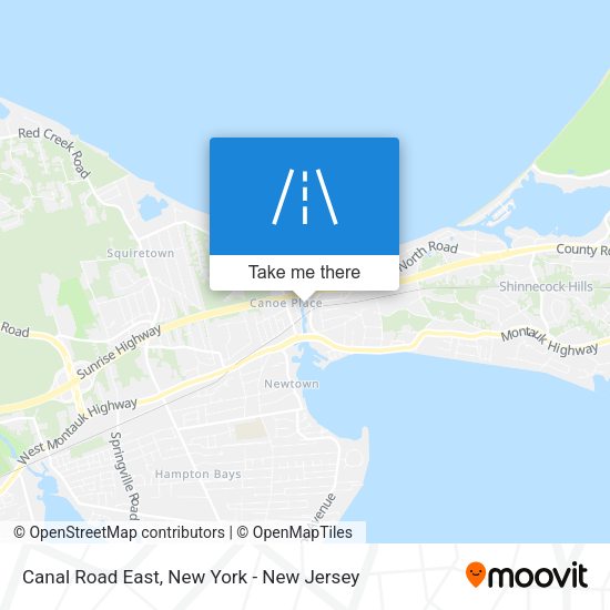 Canal Road East map