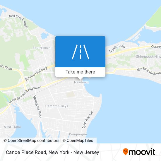Mapa de Canoe Place Road