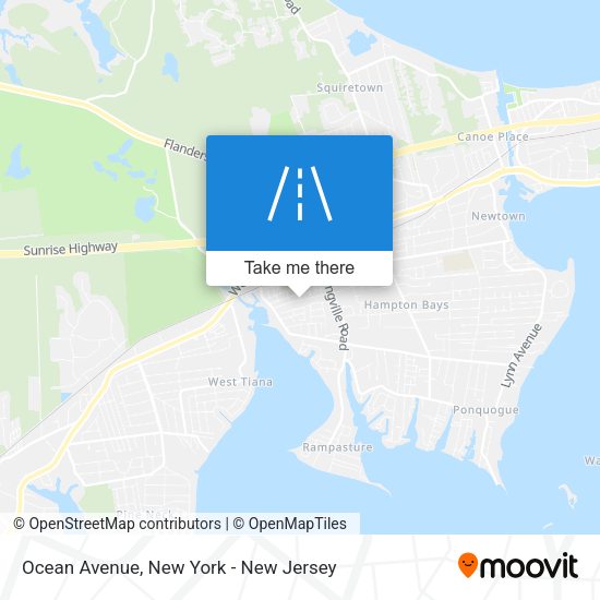 Ocean Avenue map