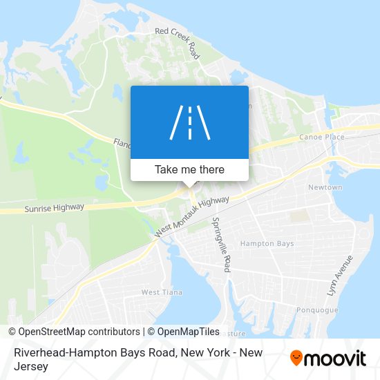 Mapa de Riverhead-Hampton Bays Road