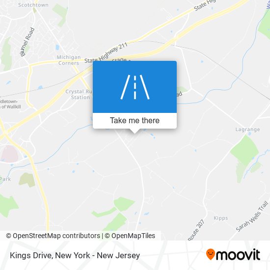 Kings Drive map