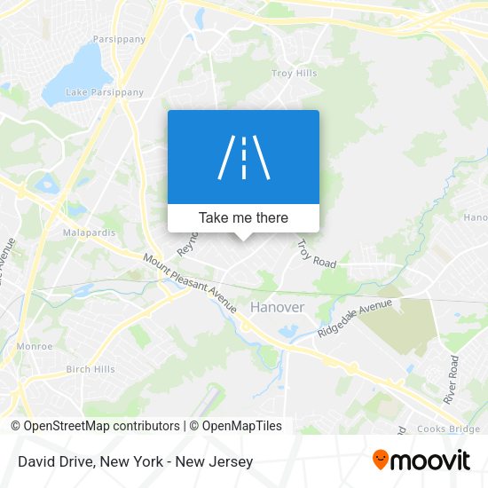 David Drive map