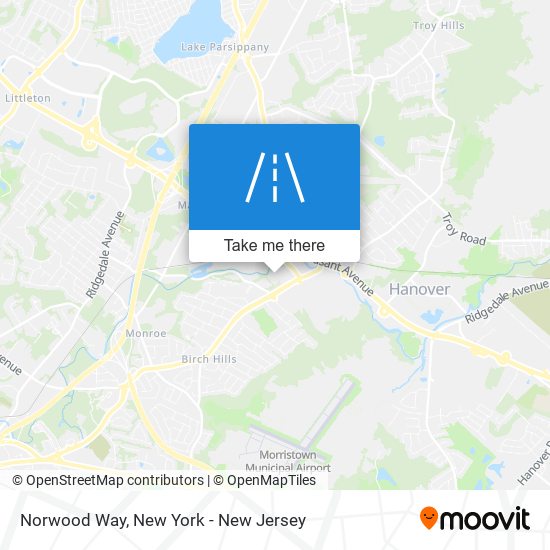 Norwood Way map