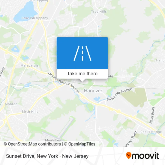 Sunset Drive map