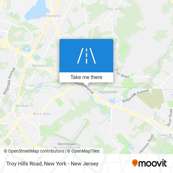 Troy Hills Road map