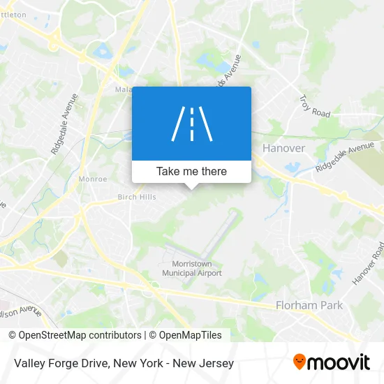 Valley Forge Drive map