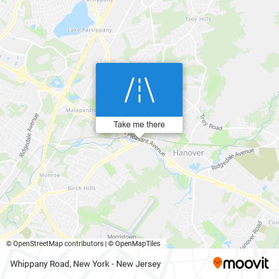 Whippany Road map