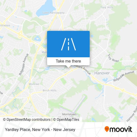 Mapa de Yardley Place