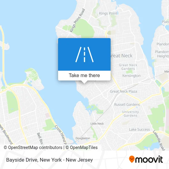 Bayside Drive map