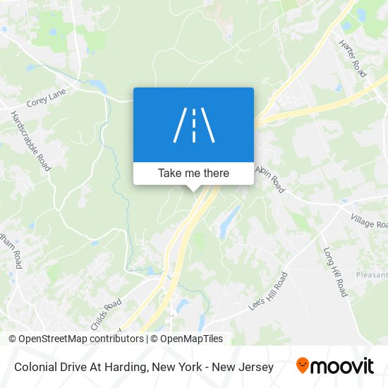 Colonial Drive At Harding map