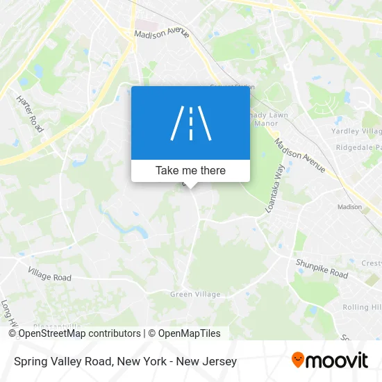 Spring Valley Road map