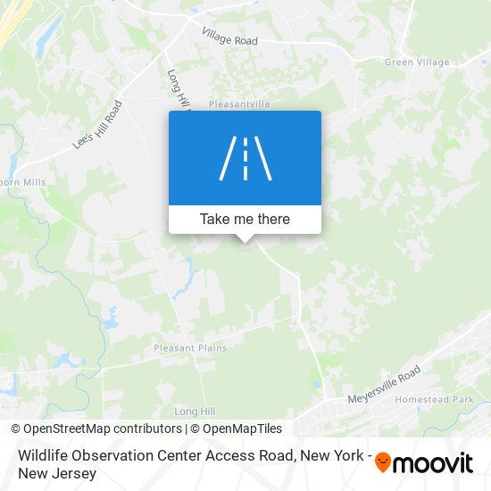 Mapa de Wildlife Observation Center Access Road