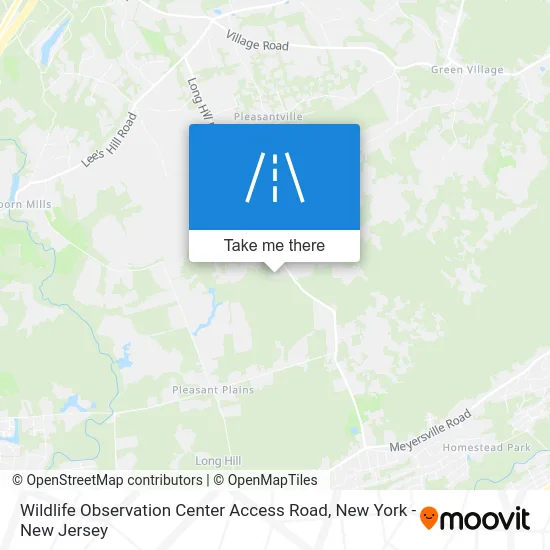 Wildlife Observation Center Access Road map