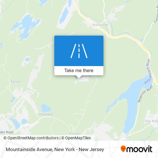 Mountainside Avenue map