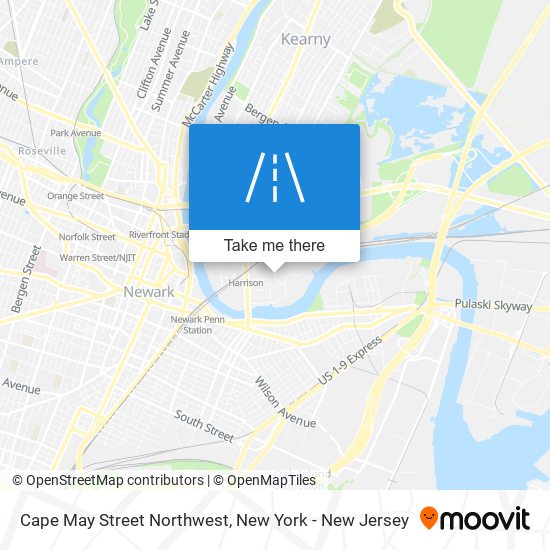 Cape May Street Northwest map