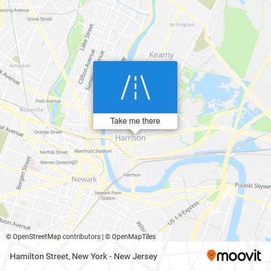 Mapa de Hamilton Street