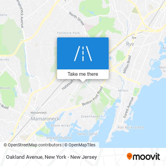 Mapa de Oakland Avenue