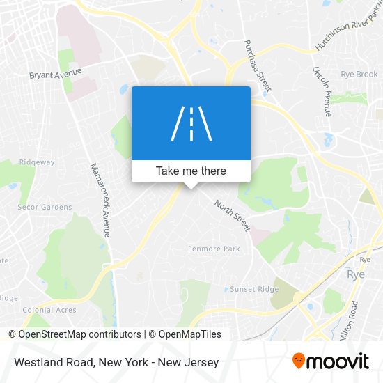 Mapa de Westland Road