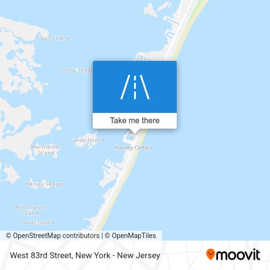 Mapa de West 83rd Street