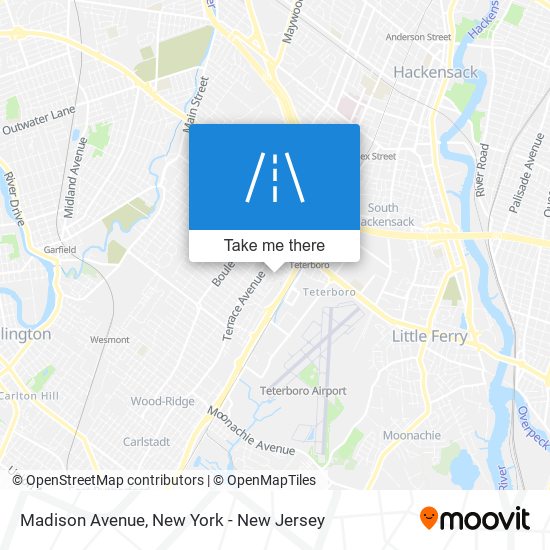 Mapa de Madison Avenue