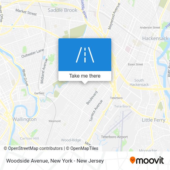 Woodside Avenue map