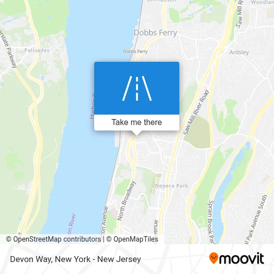 Devon Way map
