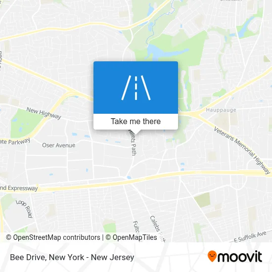 Bee Drive map