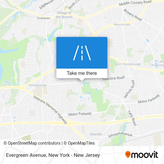 Mapa de Evergreen Avenue