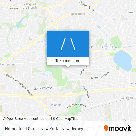 Homestead Circle map