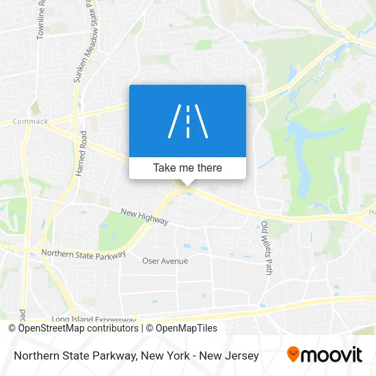 Northern State Parkway map