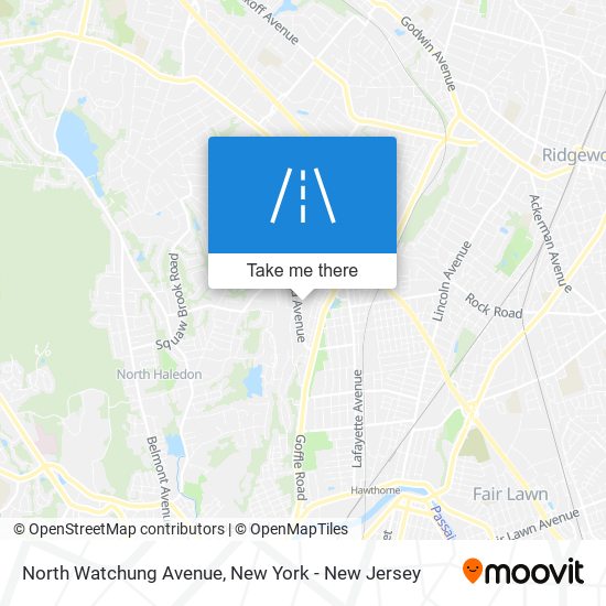 North Watchung Avenue map