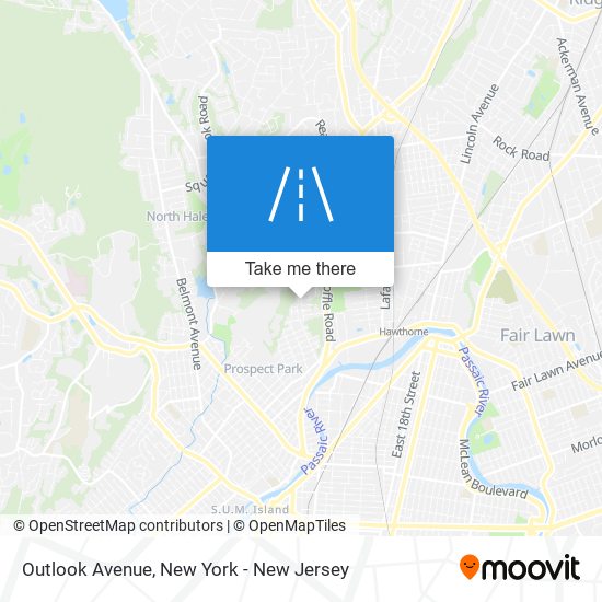 Mapa de Outlook Avenue