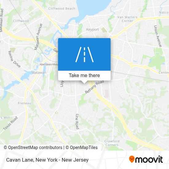 Cavan Lane map