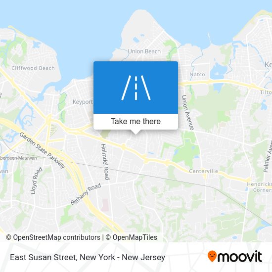 Mapa de East Susan Street