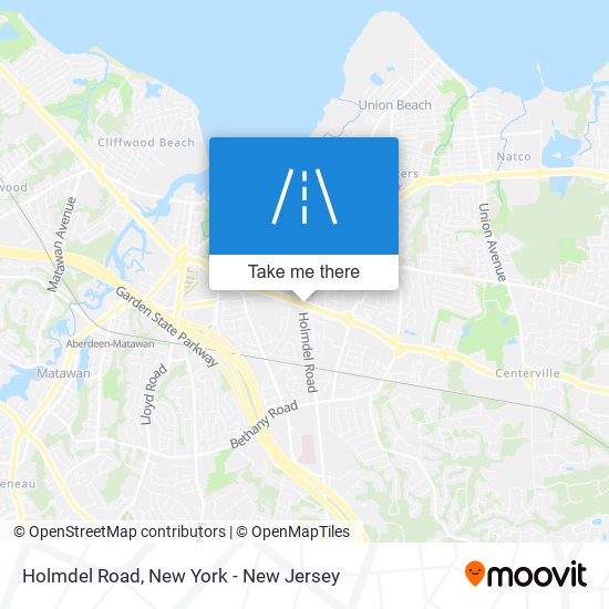 Holmdel Road map