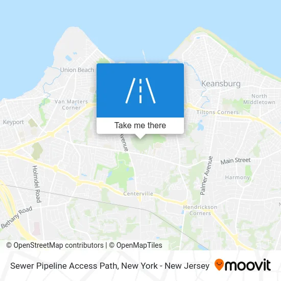 Sewer Pipeline Access Path map