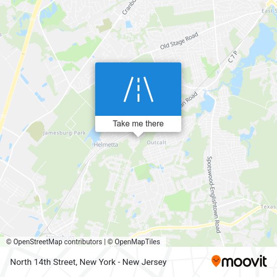 Mapa de North 14th Street