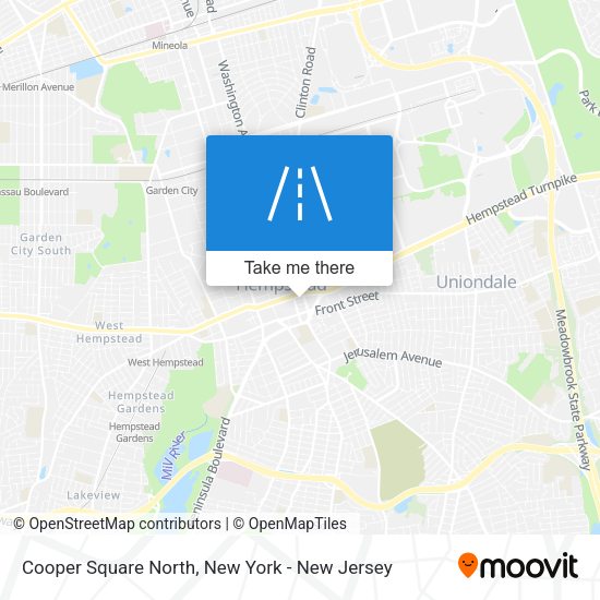 Mapa de Cooper Square North