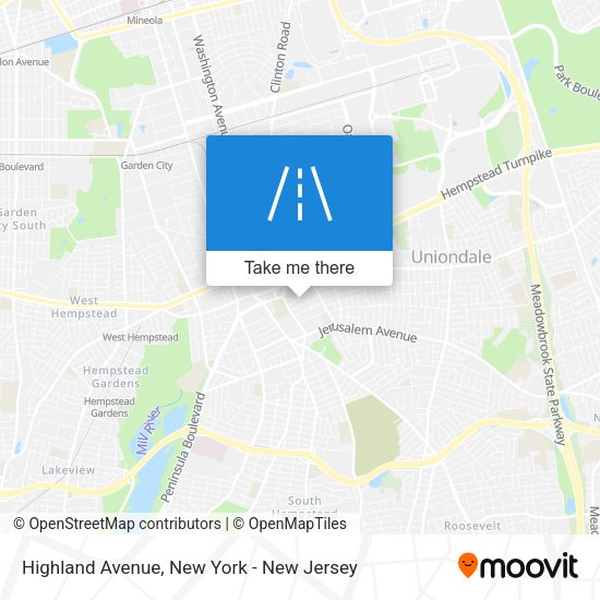 Mapa de Highland Avenue
