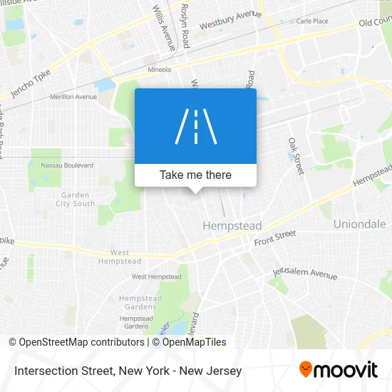 Intersection Street map