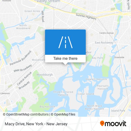 Macy Drive map