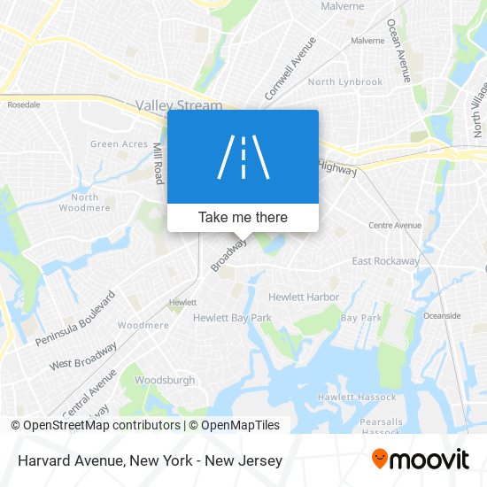 Mapa de Harvard Avenue