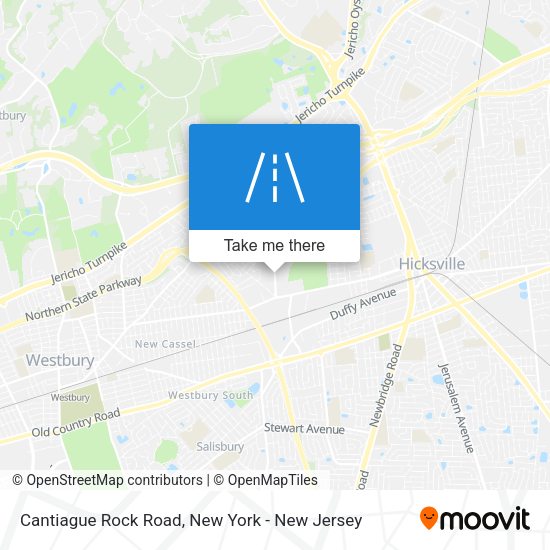 Cantiague Rock Road map