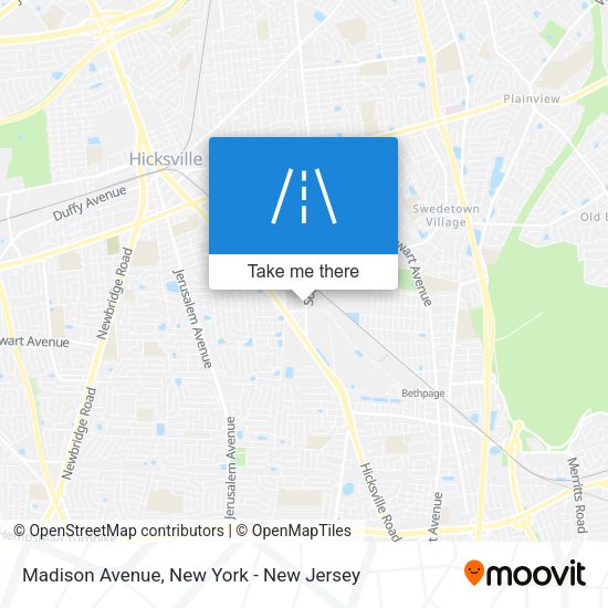 Mapa de Madison Avenue