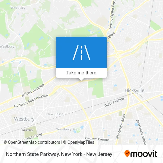 Northern State Parkway map