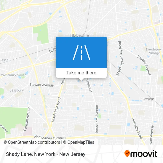 Shady Lane map