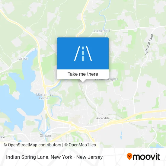 Indian Spring Lane map