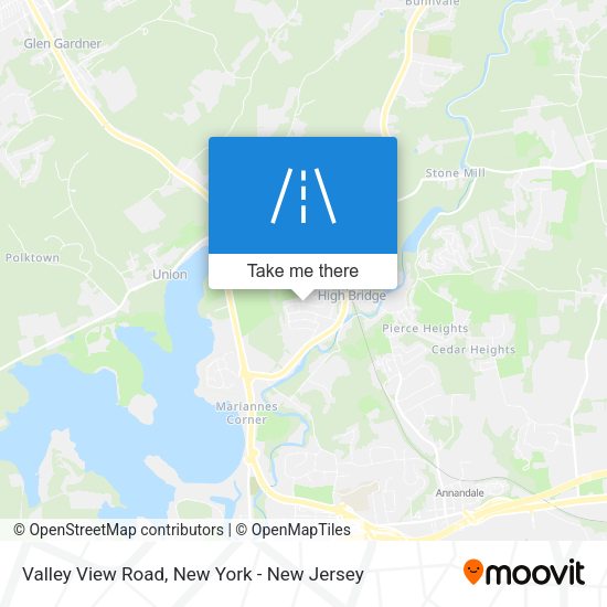 Valley View Road map